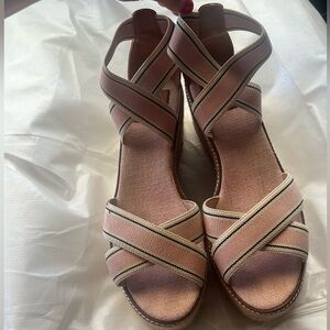 Tory Burch Frieda Pink Platform Heel !